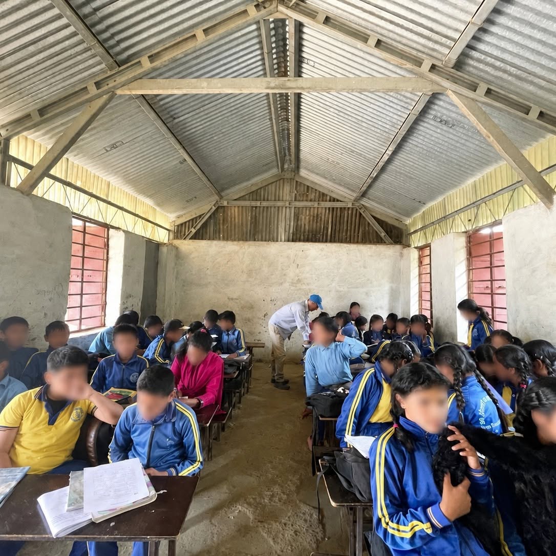 A school in the Himalayan foothills