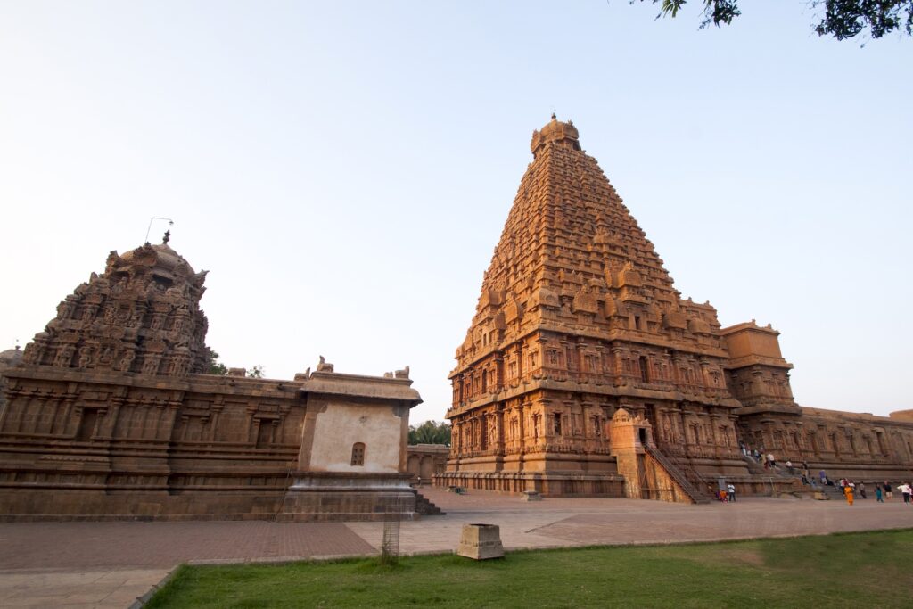 Brihadeeswarar Temple in Thanjavur, UNESCO World Heritage Site, Tamil Nadu, India.