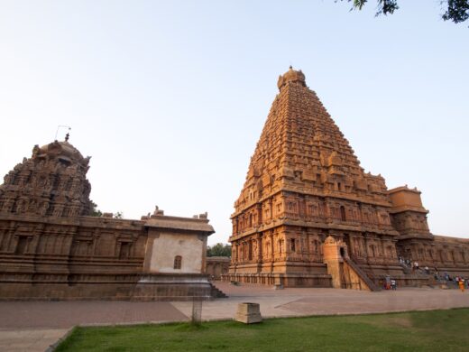 Brihadeeswarar Temple in Thanjavur, UNESCO World Heritage Site, Tamil Nadu, India.